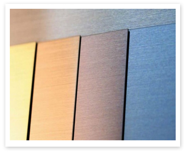 STAINLESS STEEL SHEETS HAIRLINE COLORS